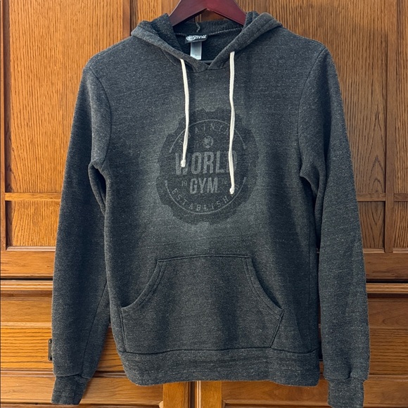 World’s Gym Other - World’s Gym Training Pullover Hoodie Sweatshirt Muscle Faded VTG Y2K Inspired